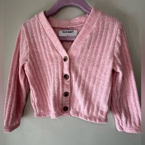 Old Navy Soft Knit Button Up Cardigan Sweater Toddler Girls Size 3T